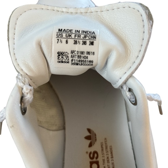 Adidas White Leather Sneakers - Picture 6 of 7